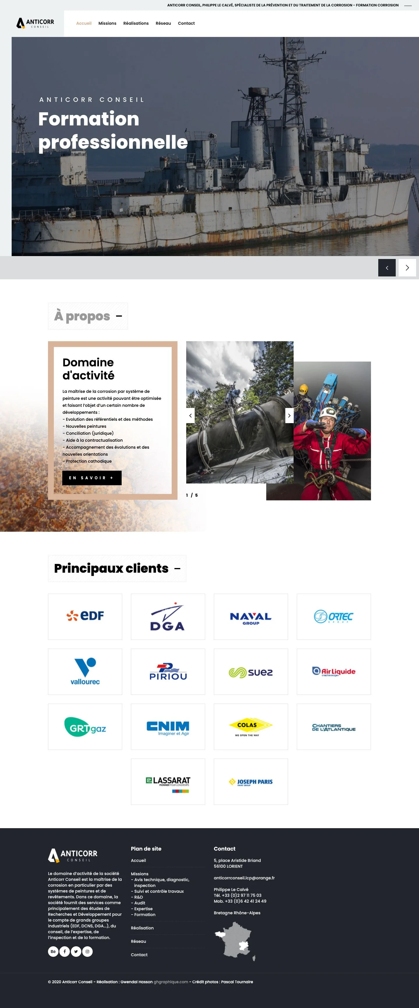 Aperçu du projet Anticorr Conseil