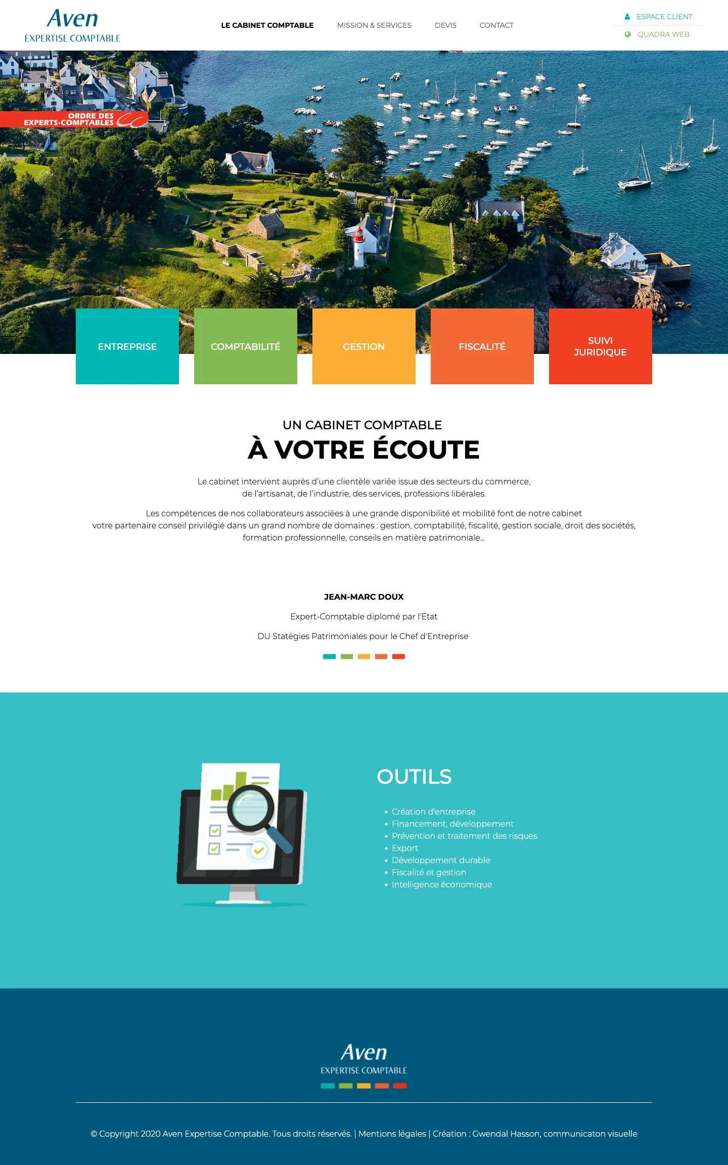 Aperçu du projet Aven Expertise Comptable