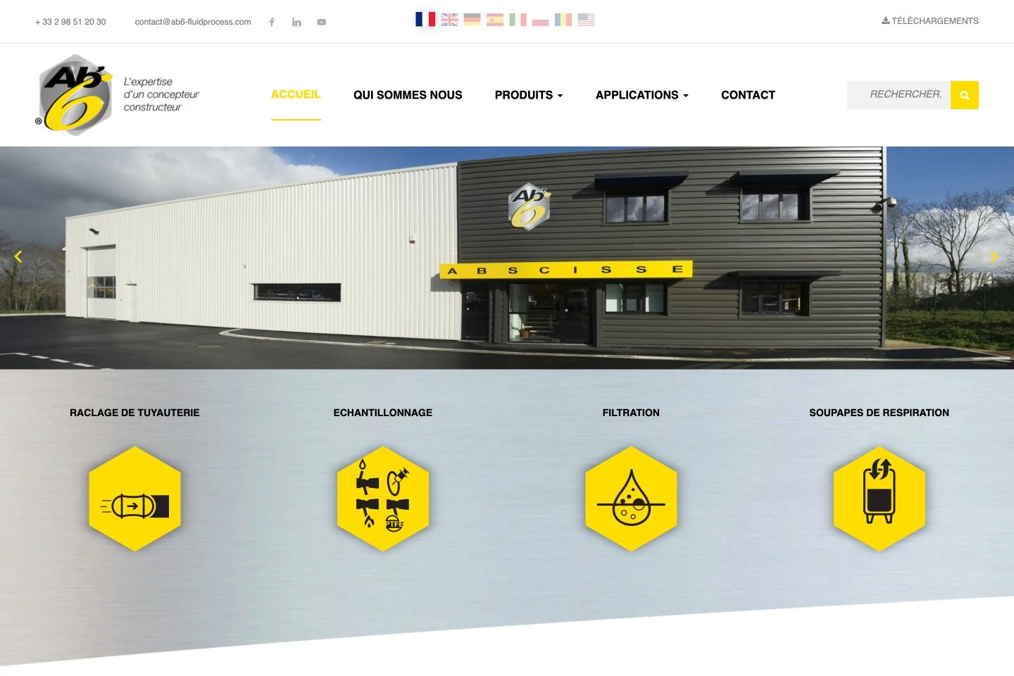 AB6 Fluid Process sur ordinateur