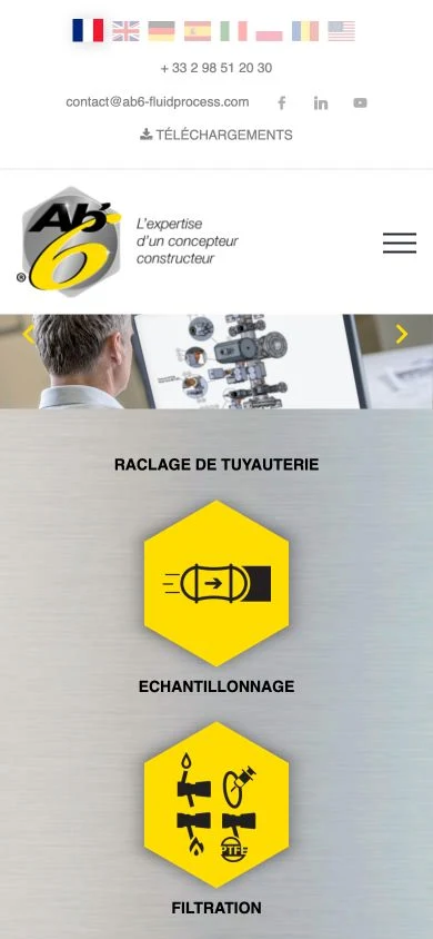 AB6 Fluid Process sur smartphone