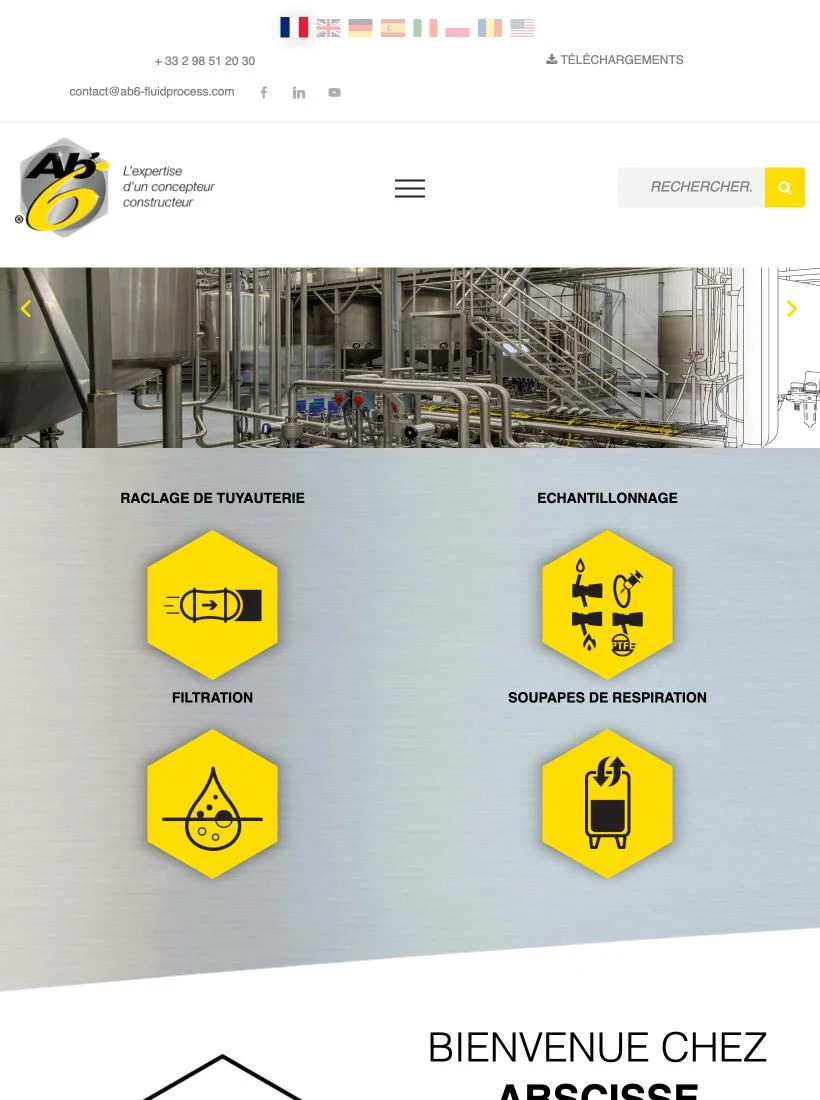 AB6 Fluid Process sur tablette