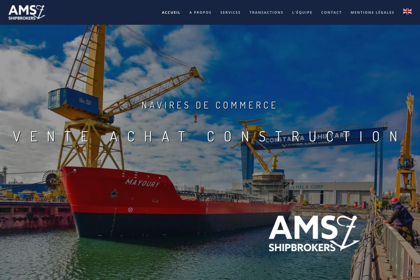Atlantic Marine Services sur ordinateur