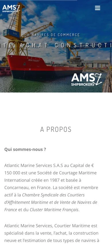 Atlantic Marine Services sur smartphone