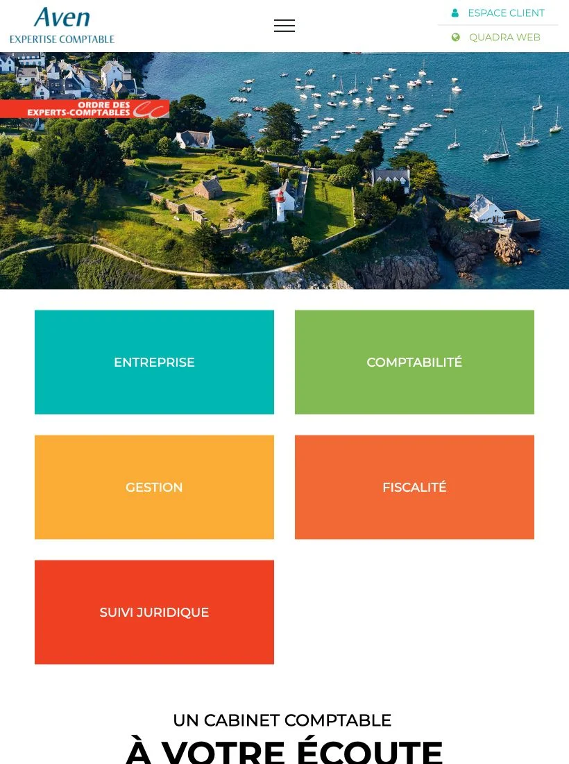 Aven Expertise Comptable sur tablette