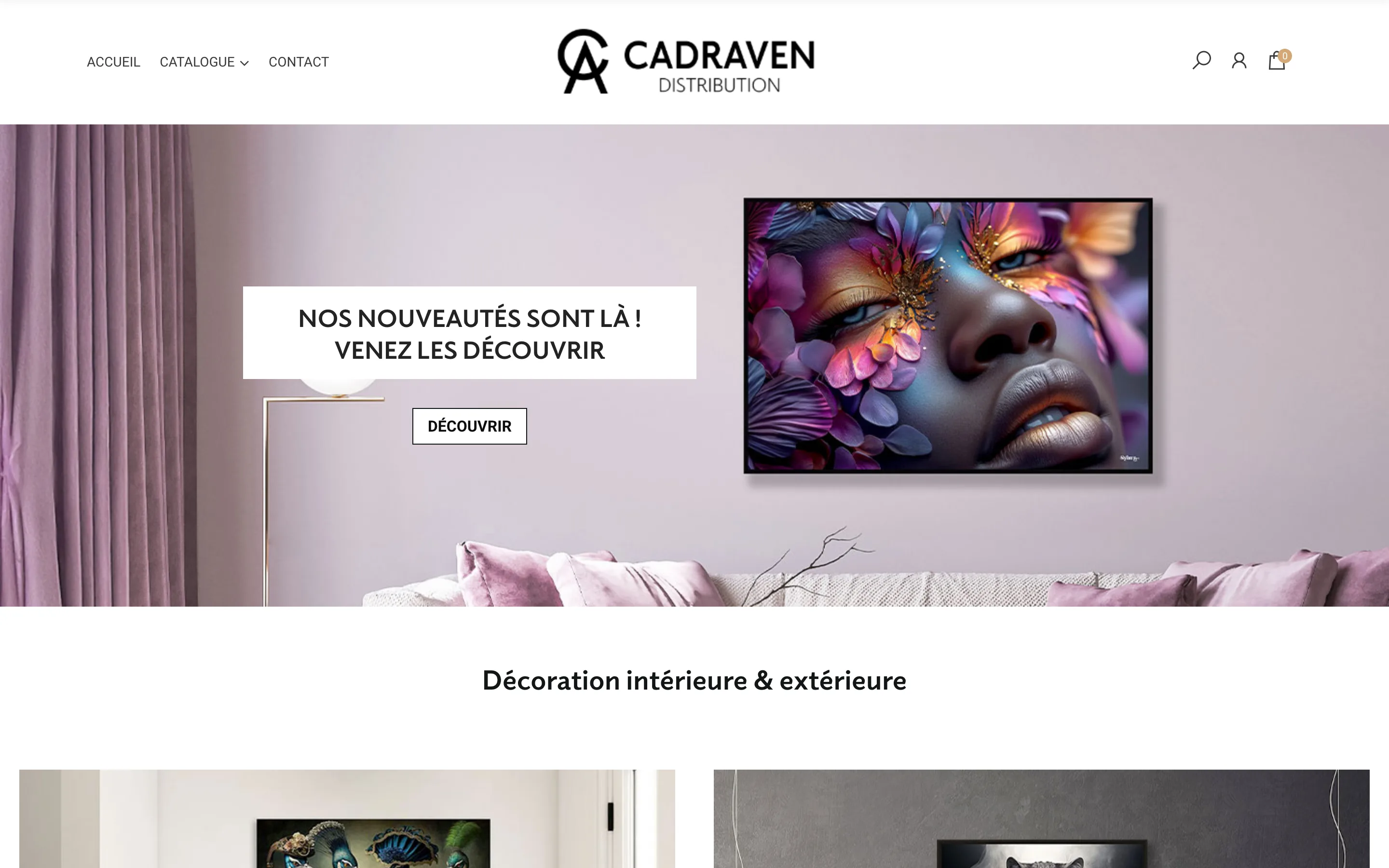 Cadraven Distribution sur ordinateur