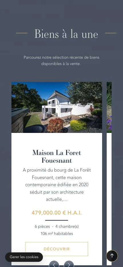 Espace Immobilier 29 Sud sur smartphone