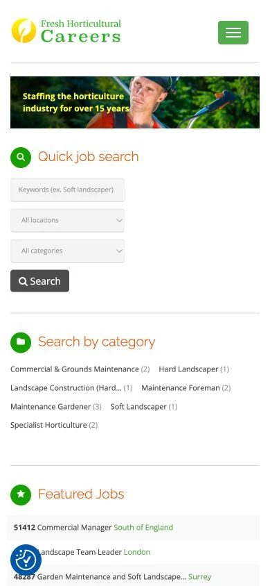 Fresh Horticultural Careers sur smartphone