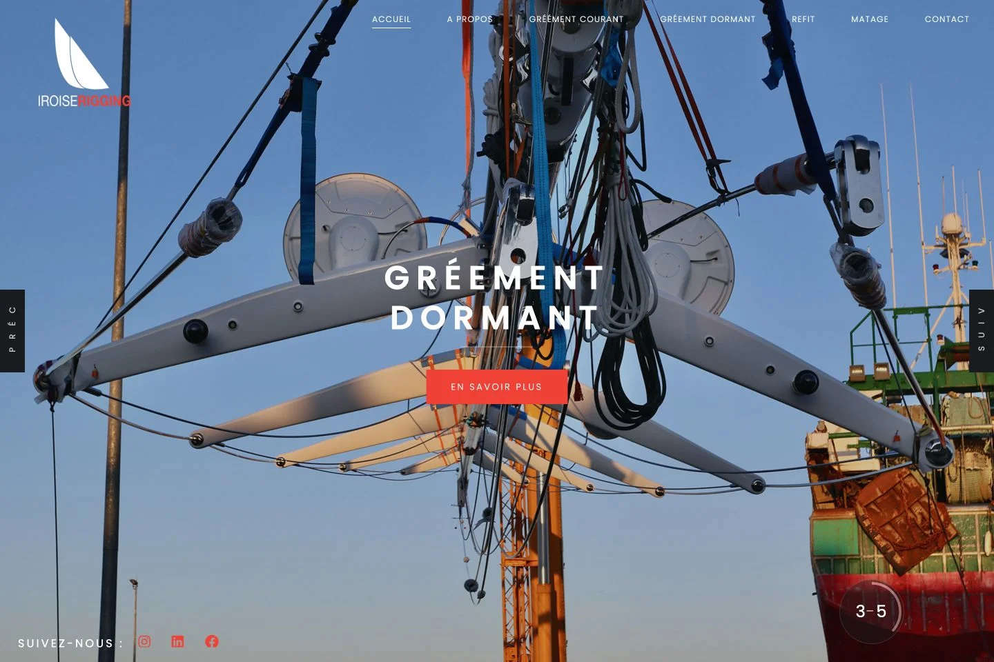Iroise Rigging sur ordinateur