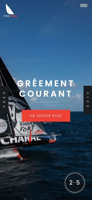 Iroise Rigging sur smartphone