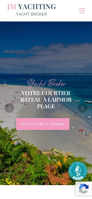 JM Yachting sur smartphone
