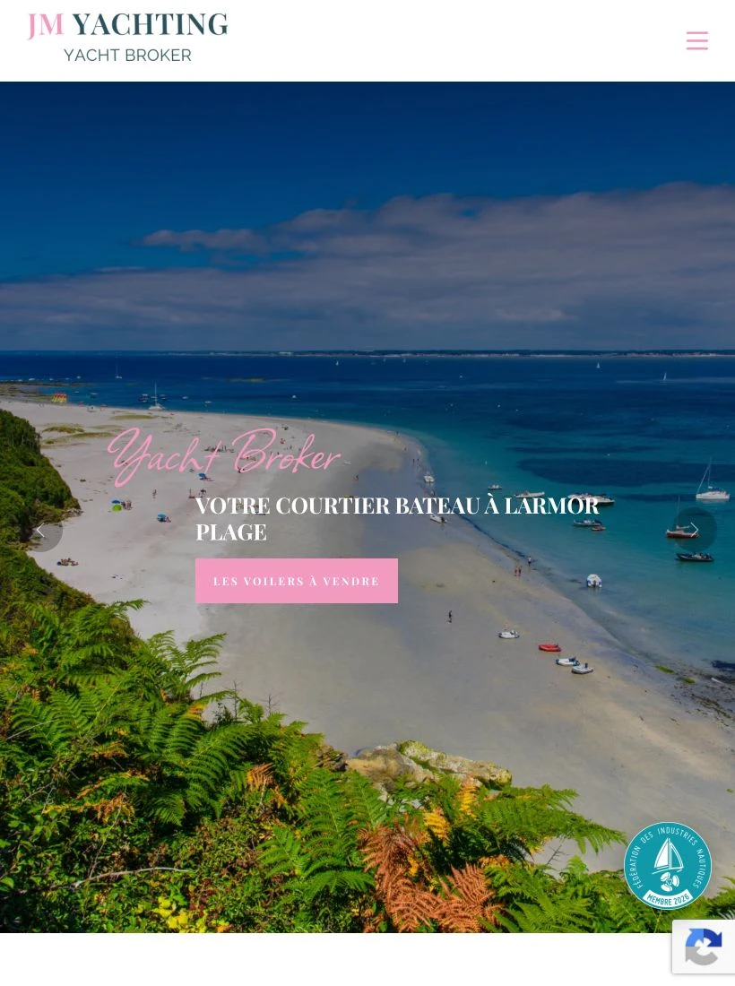 JM Yachting sur tablette