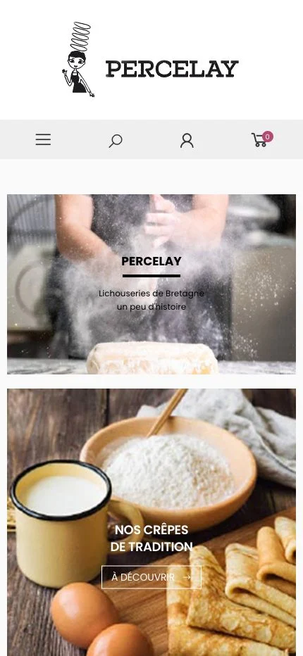 Percelay sur smartphone