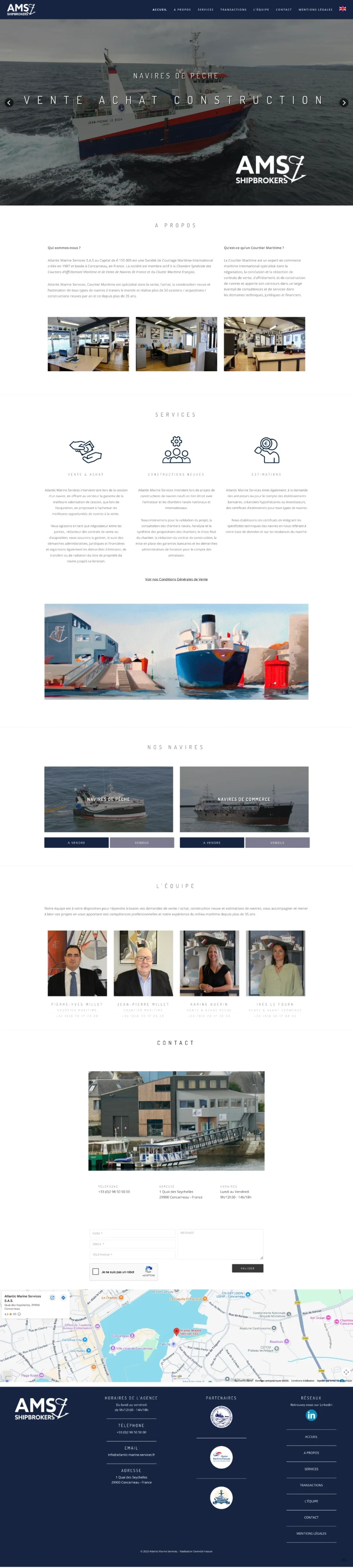 Aperçu du projet Atlantic Marine Services